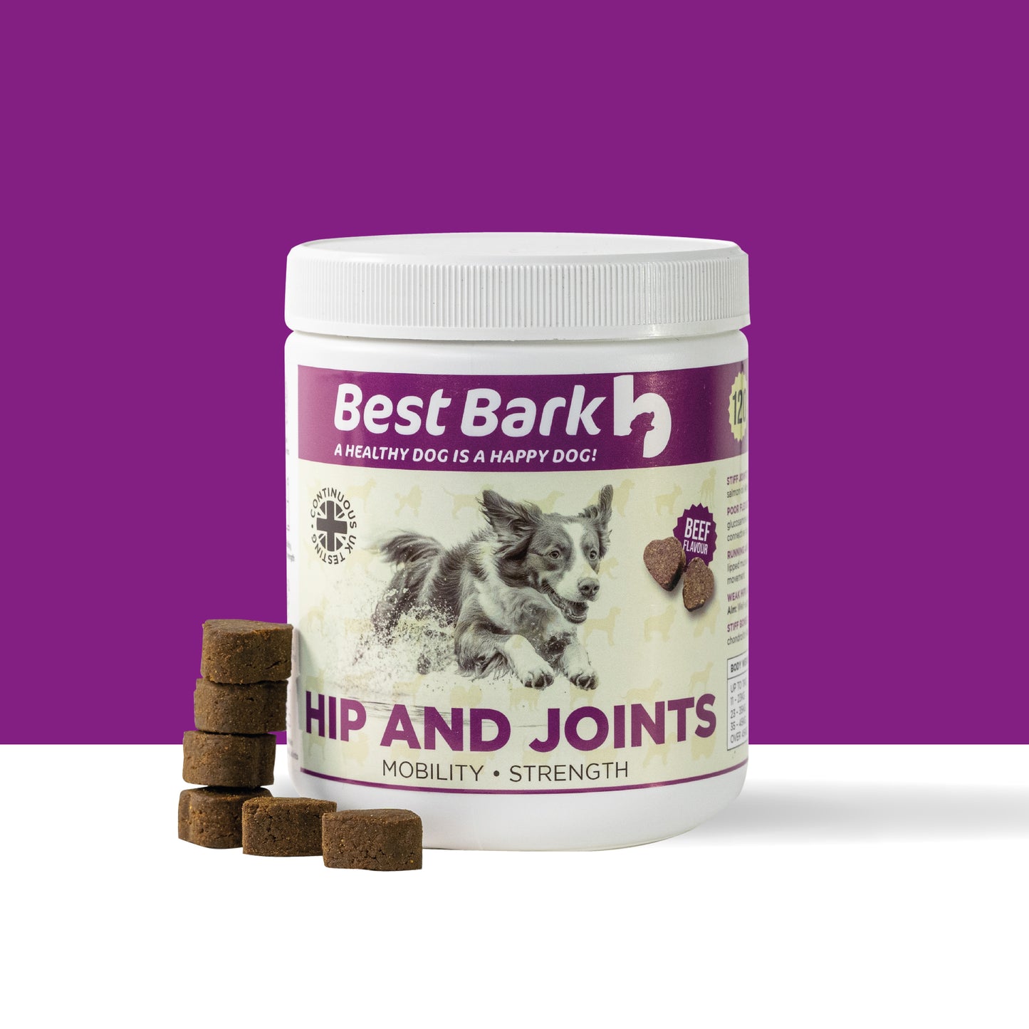 BestBark Hip & Joint Soft Chews – 120 Natural Joint Support Chews