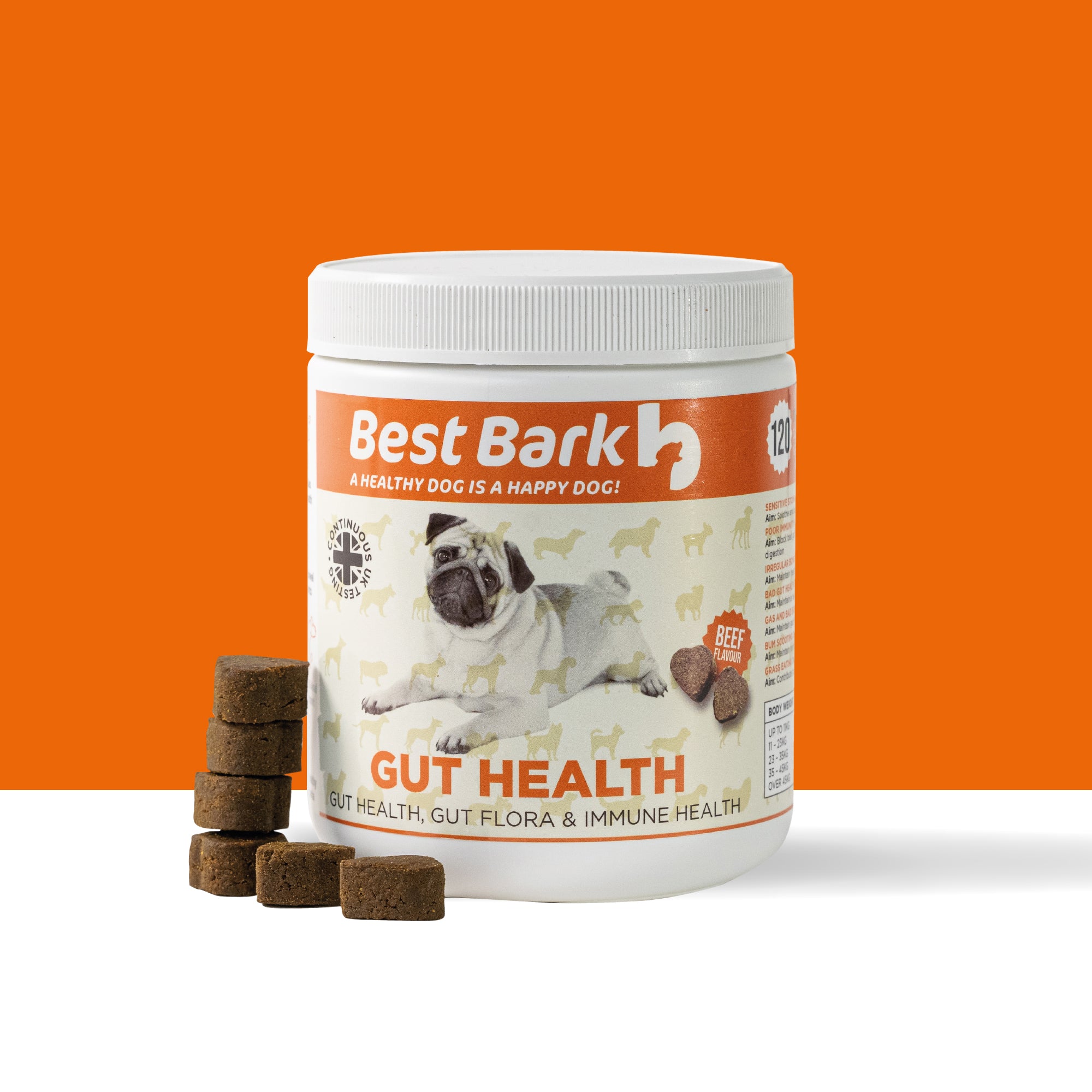 BestBark Gut Health Soft Chews For Dogs – 120 Gut Health Soft Chews |